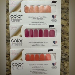 Color Street Glitter and Solid Nail Strips Set